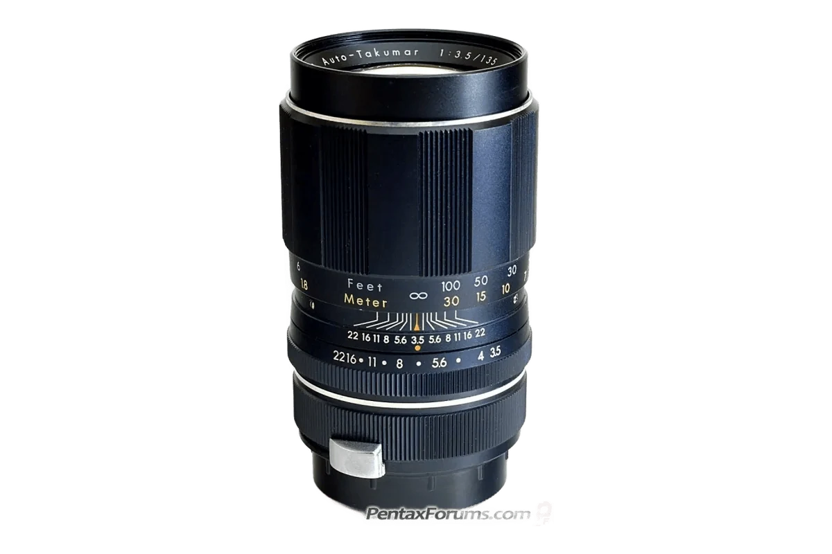 Takumar 135mm f/3.5 V2 · Auto-Takumar 的镜身外观参考